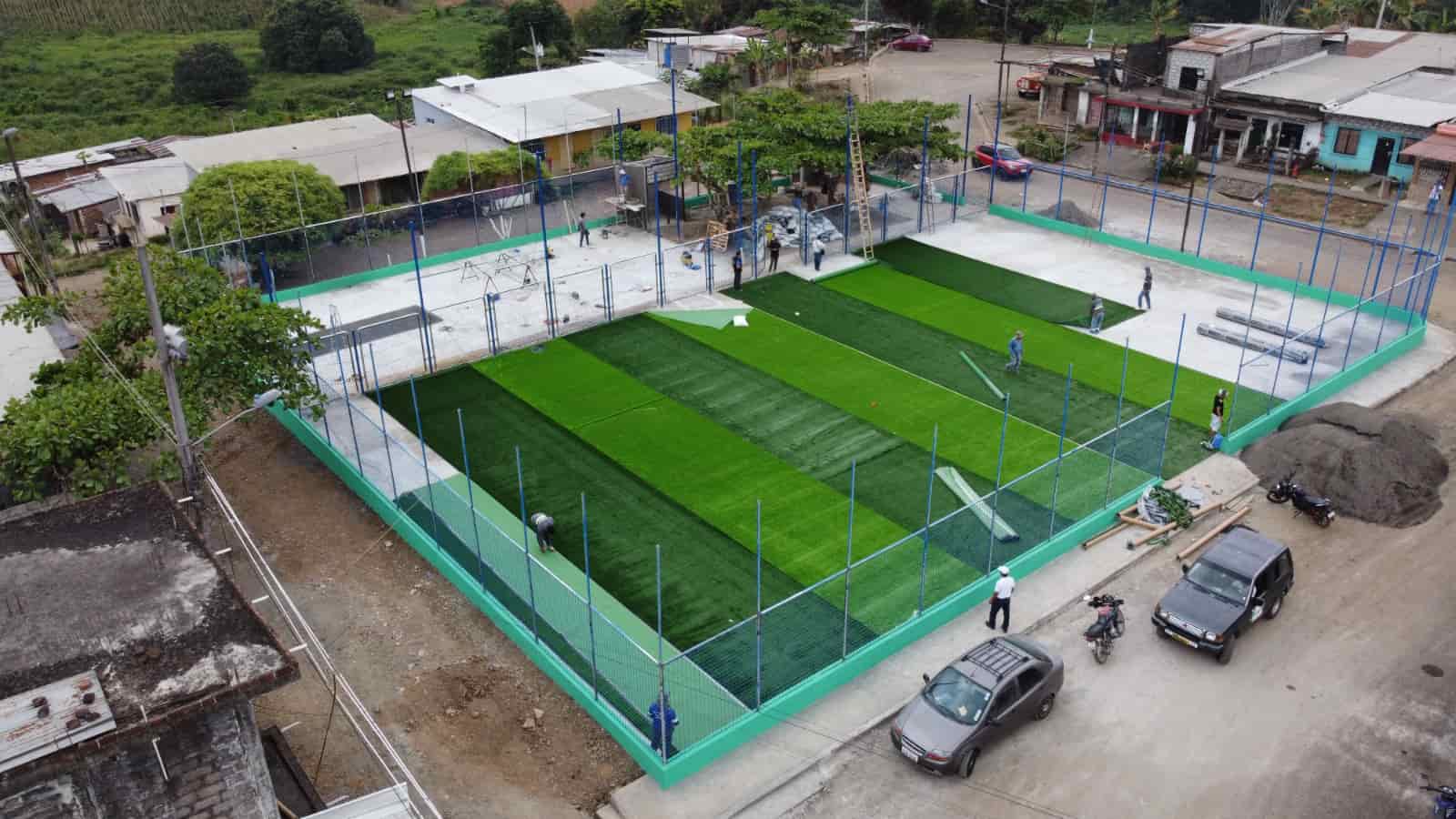 construccion de obra deportiva